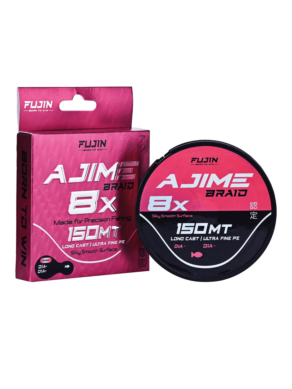 Fujin Ajime Braid 8x 0.2PE 150mt Pink İp - Görsel 2