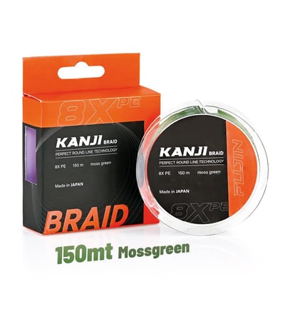 Fujin Kanji 8X 150MT Moss Green İp Misina