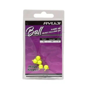 Ryuji Ball Ajing Yellow UV Jighead İğne No:10 1,3 Gr (5 Adet)